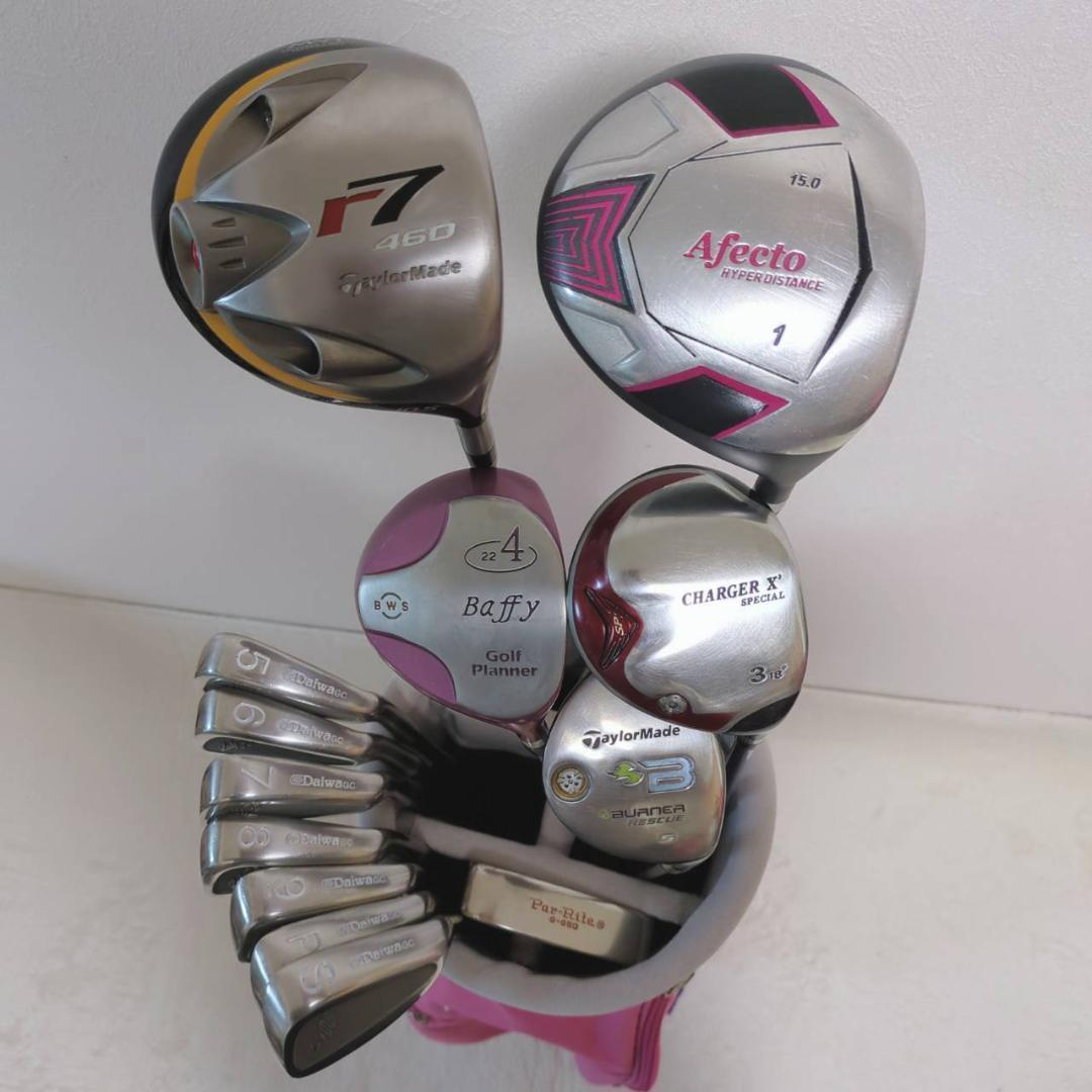 レディース ゴルフクラブセット　 テーラーメイド　ダイワ他　ゴルフセット　送料込
