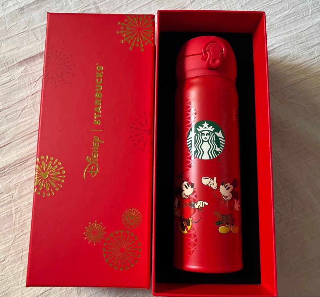 スタバ限定ディズニー×スターバックス ステンレスボトル ミッキー＆ミニー