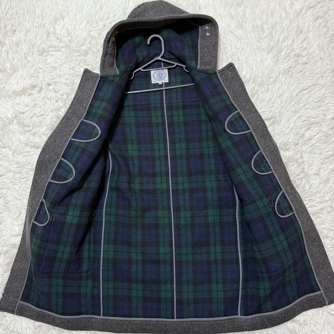 【極美品】　J.PRESS ダッフルコート　ブラックウォッチチェック　M