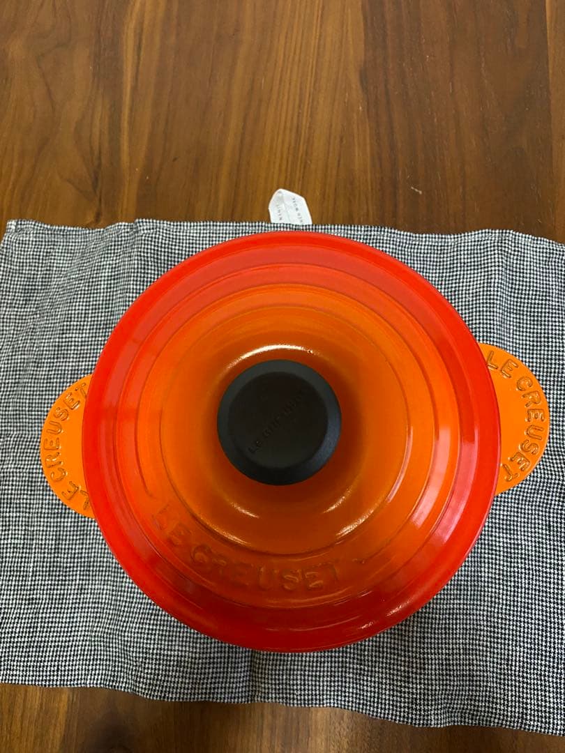 ル・クルーゼ　ココット・エブリィ18 オレンジ インナーリッド付き