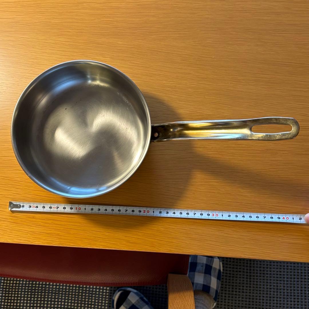 スーパーデンジ　ソースパン　片手鍋 プロ仕様　SUS444 18