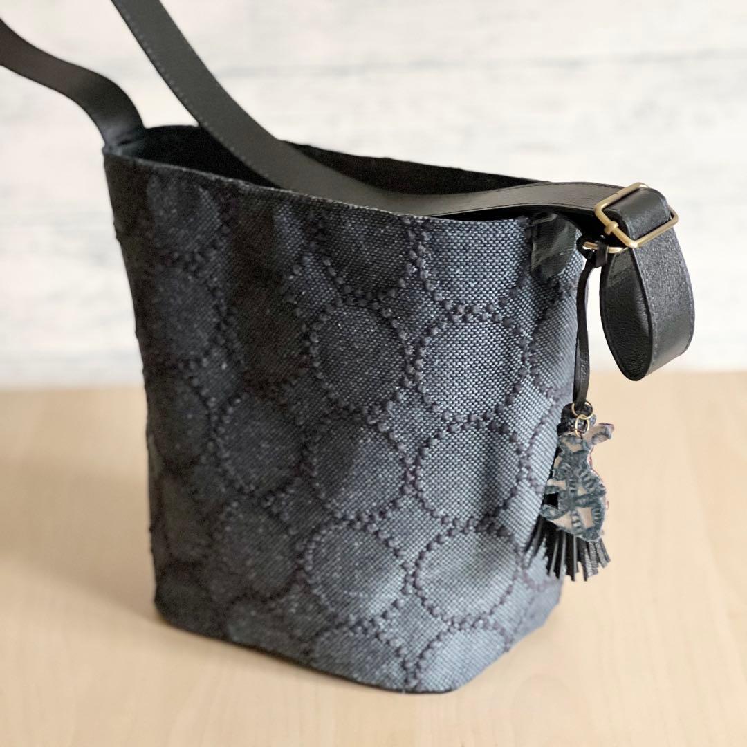 オーダー　ミナペルホネンtambourineと本革のワンハンドルバッグ