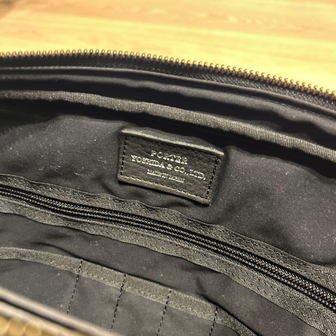 PORTER 黒 レザービジネスバッグ