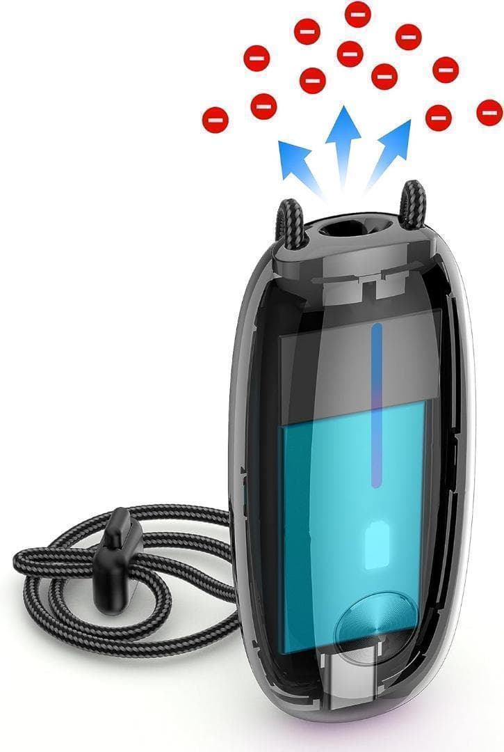 空気清浄機 小型， 空気清浄機 首掛け，携帯空気清浄機 マイナスイオン発生器は生