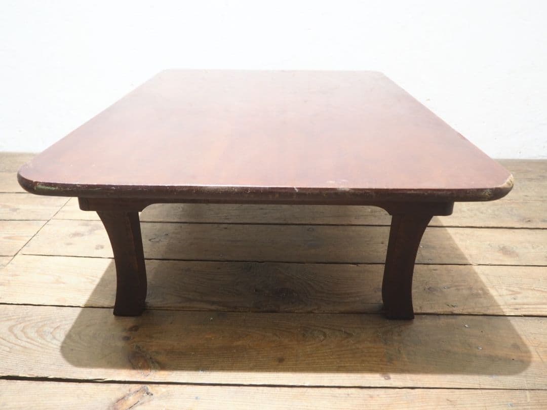 1394 折りたたみ式　大きい角ちゃぶ台　座卓　ローテーブル　古家具　レトロ