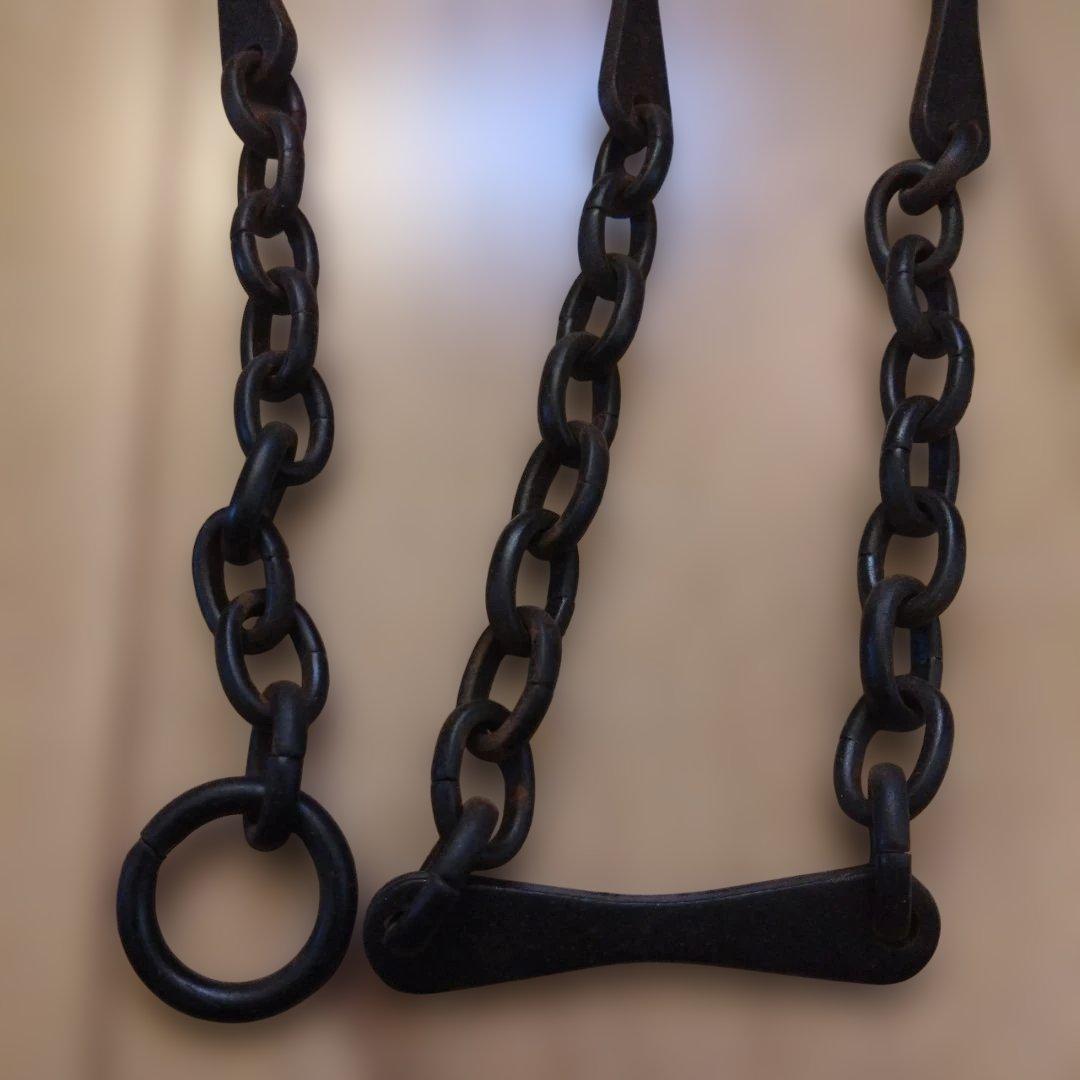 釣釜道具　釜鎖　茶道具