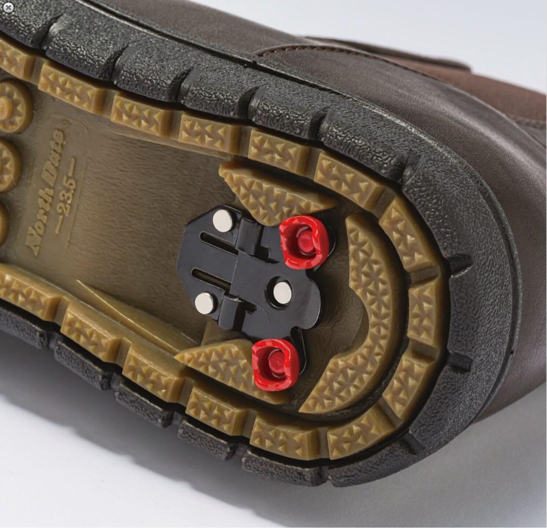 ノースデートNorthDateサイドゴア＊スノーブーツWグリップスパイク２５cm