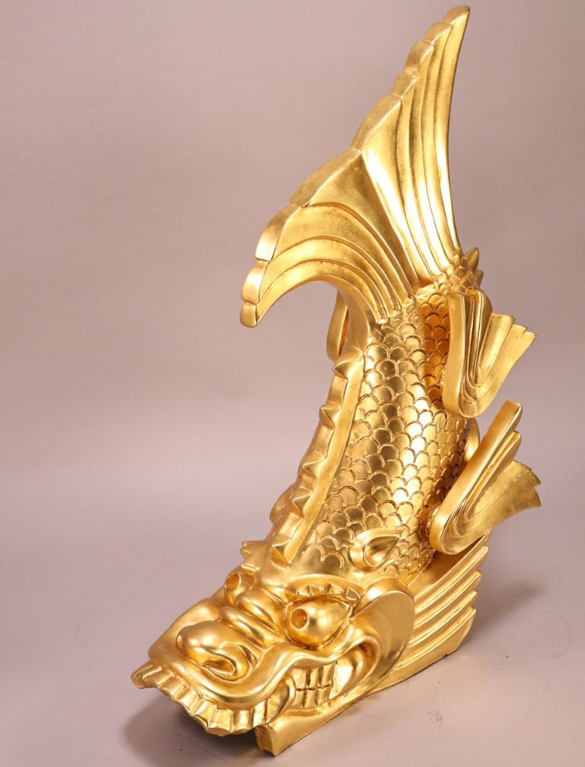 BK261　金鯱鉾　しゃちほこ　一対　鬼瓦　屋根瓦　置物　明石城　平成十二年