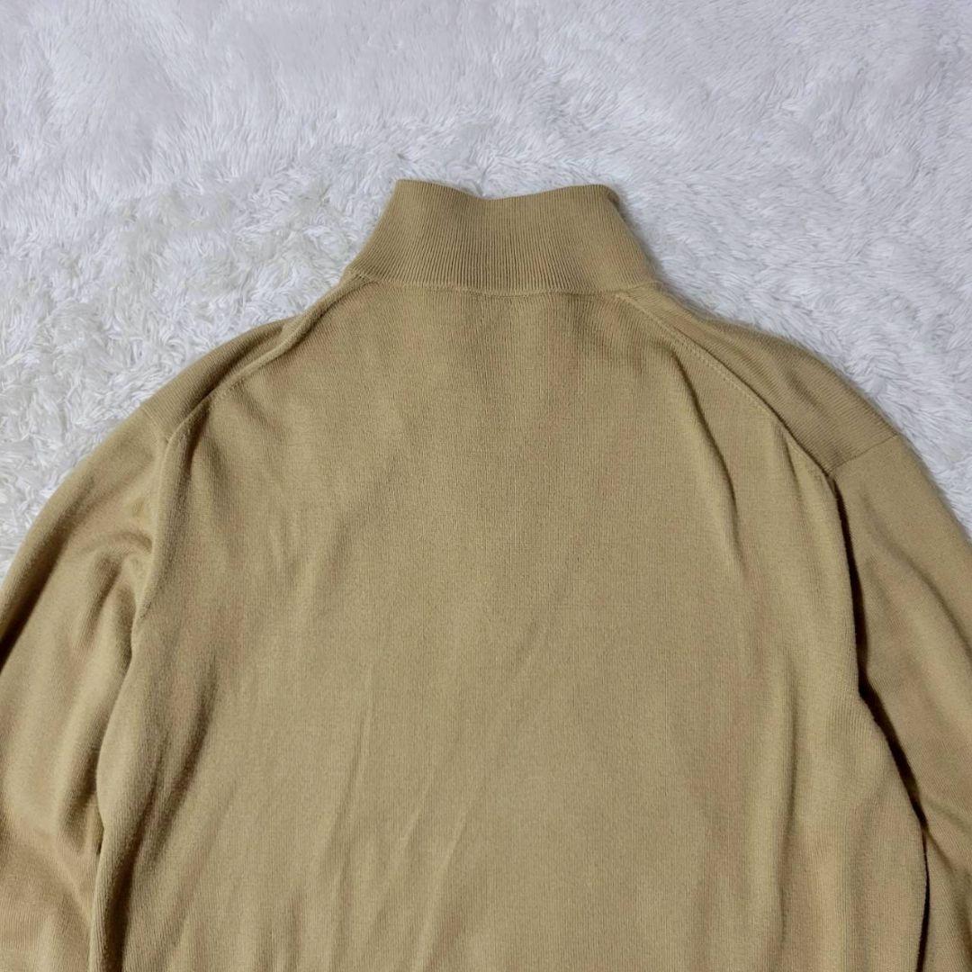 Loro Piana ハーフジップ ニット セーター ベージュ 48 イタリア製