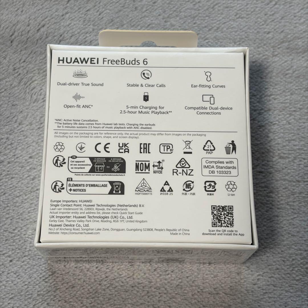 新品未開封 HUAWEI FreeBuds 6 ブラック