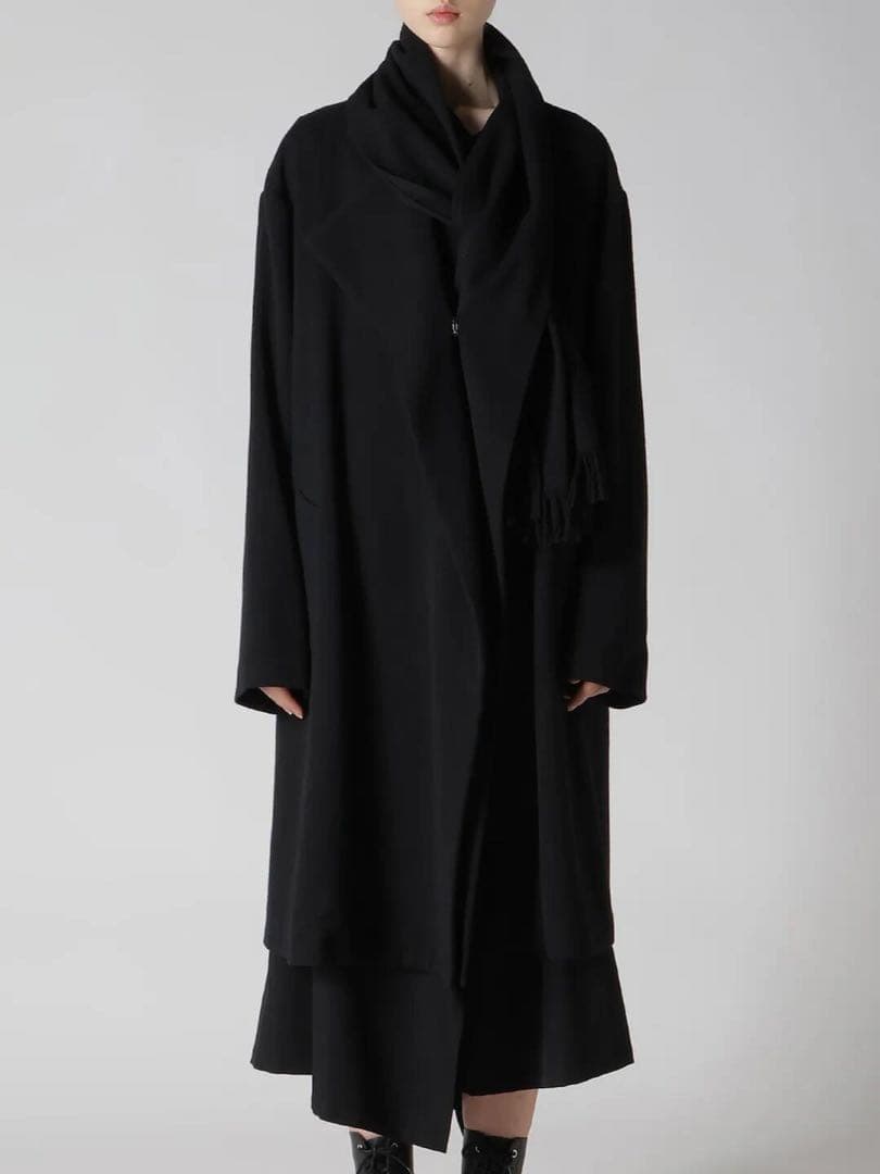 Y’s ヨウジヤマモト　ウールコート　黒　1