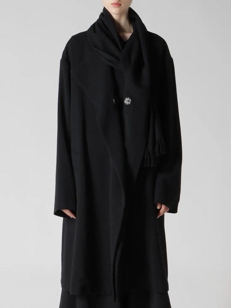 Y’s ヨウジヤマモト　ウールコート　黒　1