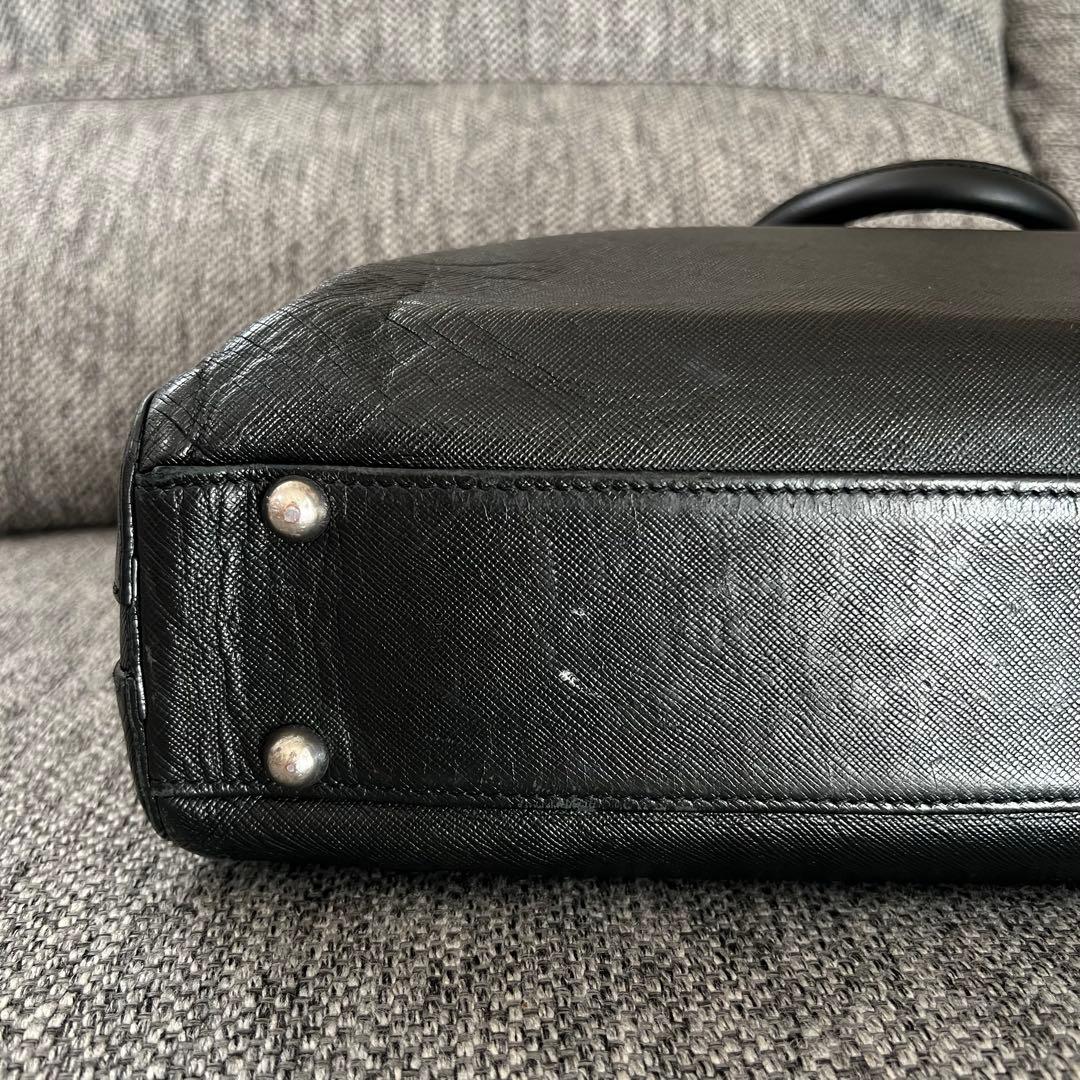 PELLE MORBIDA Capitano ブリーフバッグ ブラック
