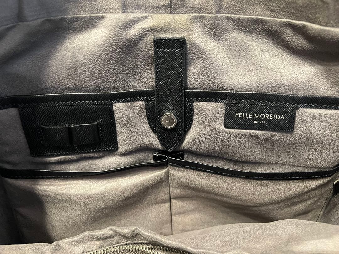 PELLE MORBIDA Capitano ブリーフバッグ ブラック