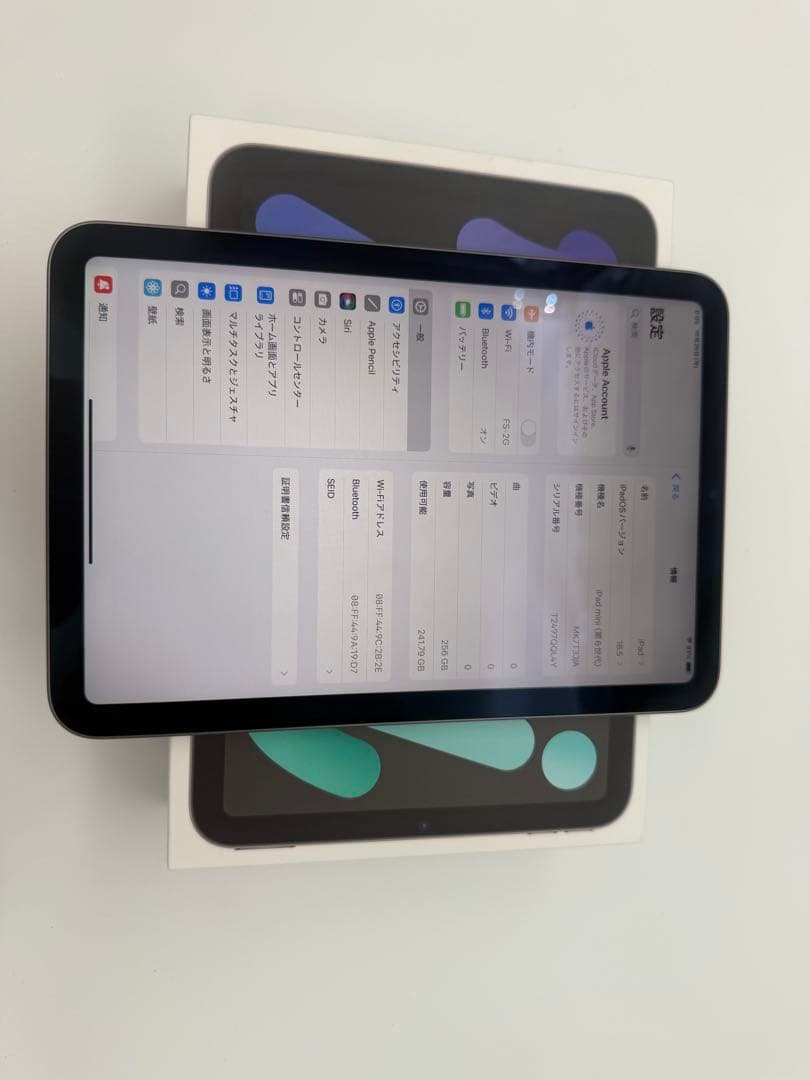 iPad mini 第6 256G バッテリー90%綺麗な状態‼️