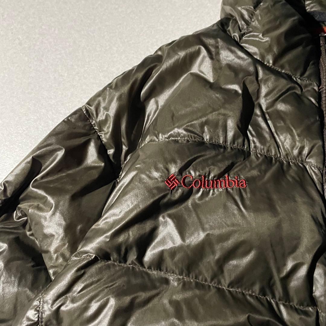 コロンビア　パフダウン　ダウンジャケット　クレイターレイク　ブラウン　tech