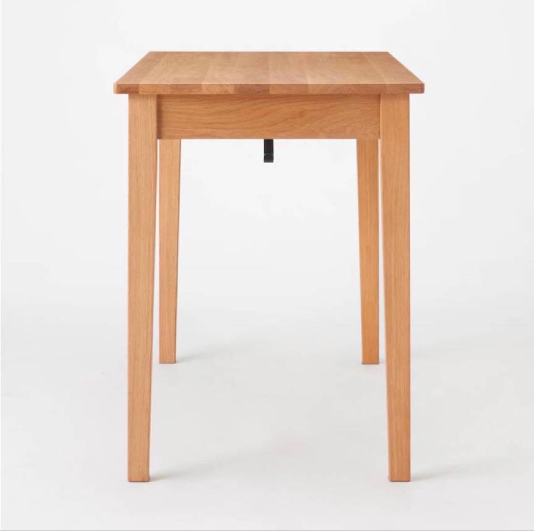 ■送料込■無印良品 木製デスク オーク材 110 事務 学習 勉強机 テーブル