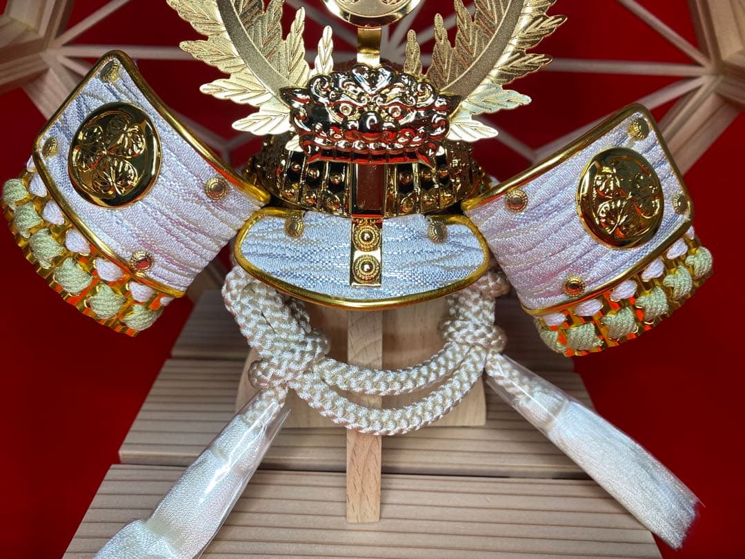 徳川家康公之兜　東京久月　五月人形　兜飾り　秋田杉　加茂　組子細工