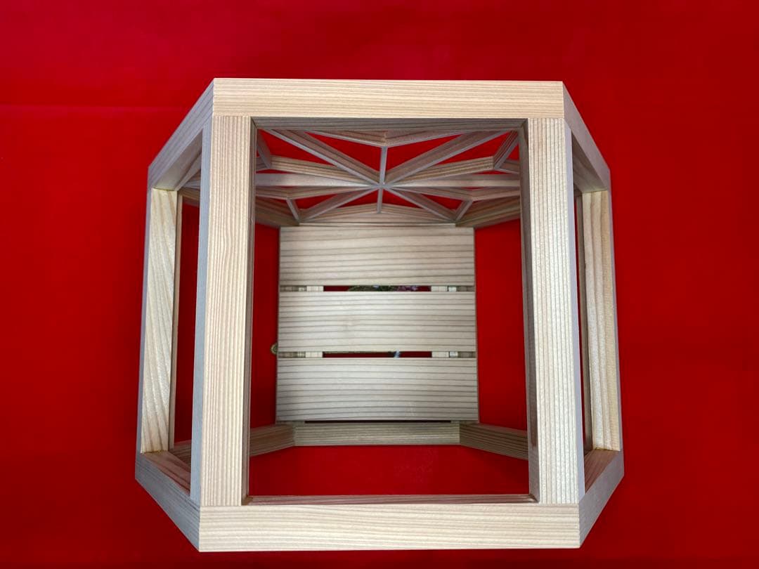 徳川家康公之兜　東京久月　五月人形　兜飾り　秋田杉　加茂　組子細工