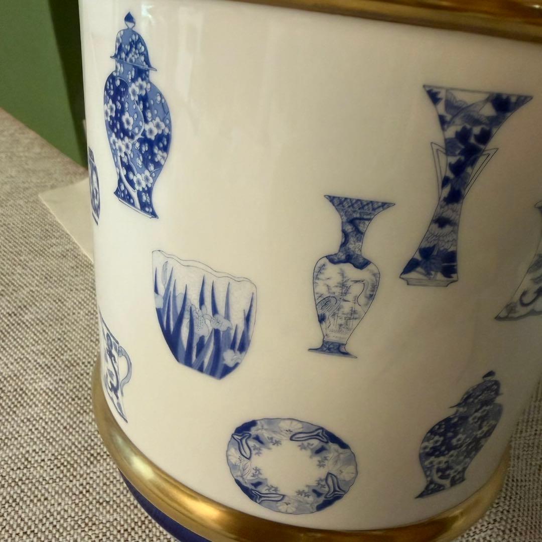 深川製磁　ブルーチャイナ　ワインクーラー　希少