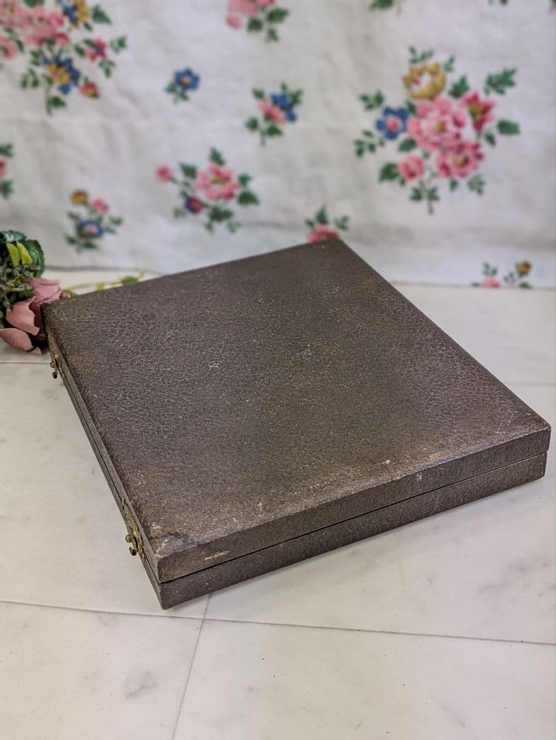 イギリス アンティーク シルバープレート スプーン ６本 ケース入り