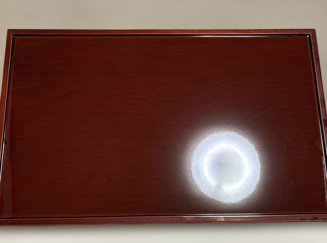 【新品未使用】木製　春慶塗　帯柄　お盆　漆　手盆　　お値下げ