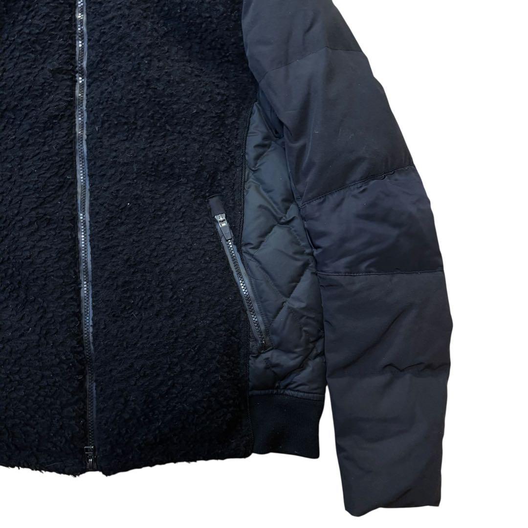 ロアーガンズ × ザンター ダウンジャケット ブラック　ボア　y2k 切り替え