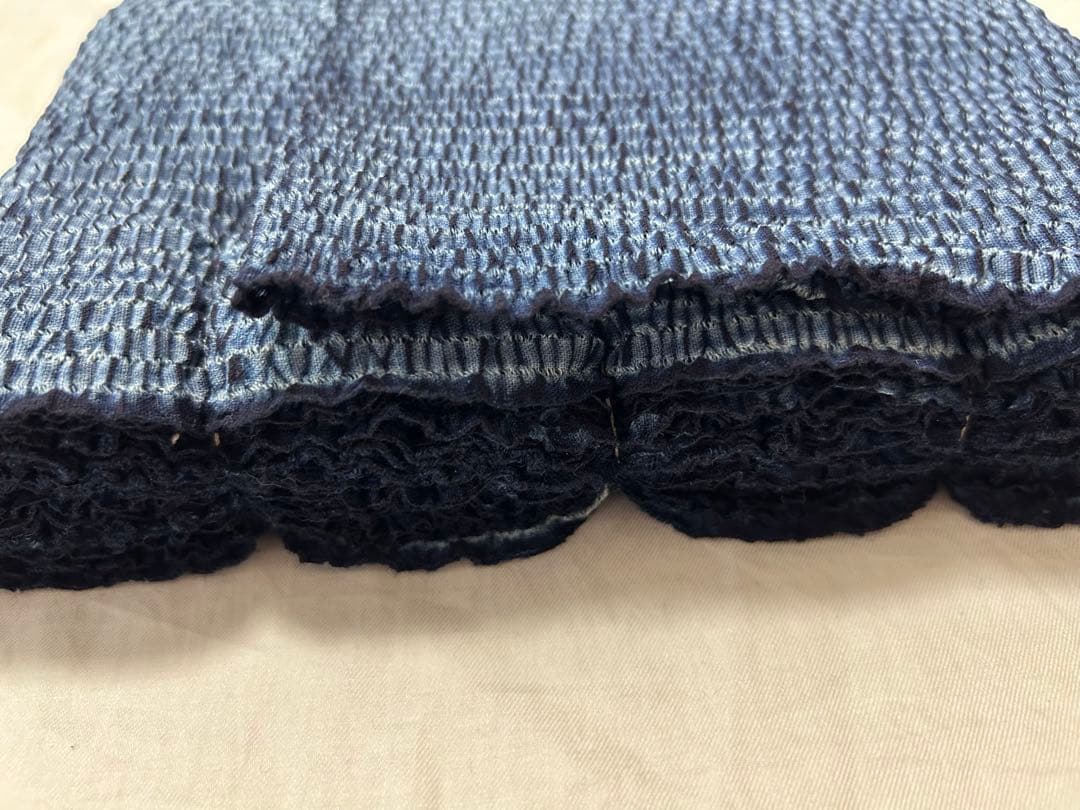 鳴海有松絞り 反物 巾33cm 藍染 浴衣 着物 リメイク 綿生地