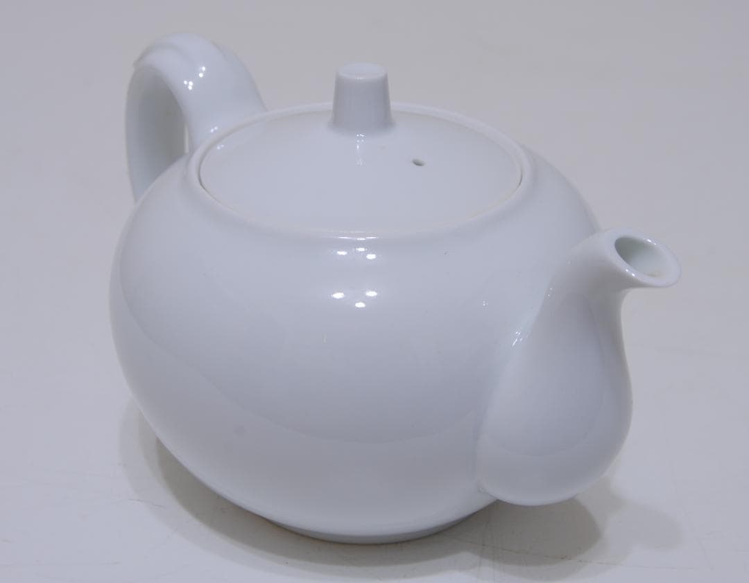 中村清六　コーヒー ポット　高麗庵　白磁　茶器　急須　水注
