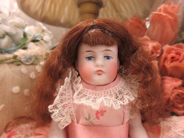 アンティーク　ミニョネット　☆　ビスクドール　オールビスク