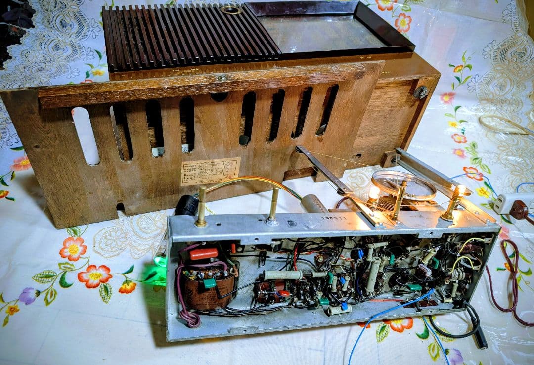 【国際版】ナショナルST真空管ラジオ　アイ付QA-700　Bluetooth付