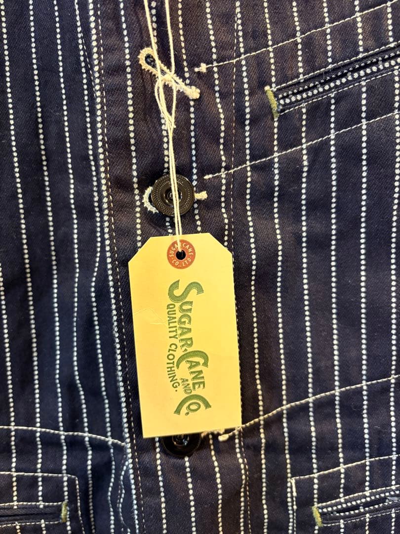 Sugar Cane ウォバッシュデニムベスト サイズ38美品 送料込み！