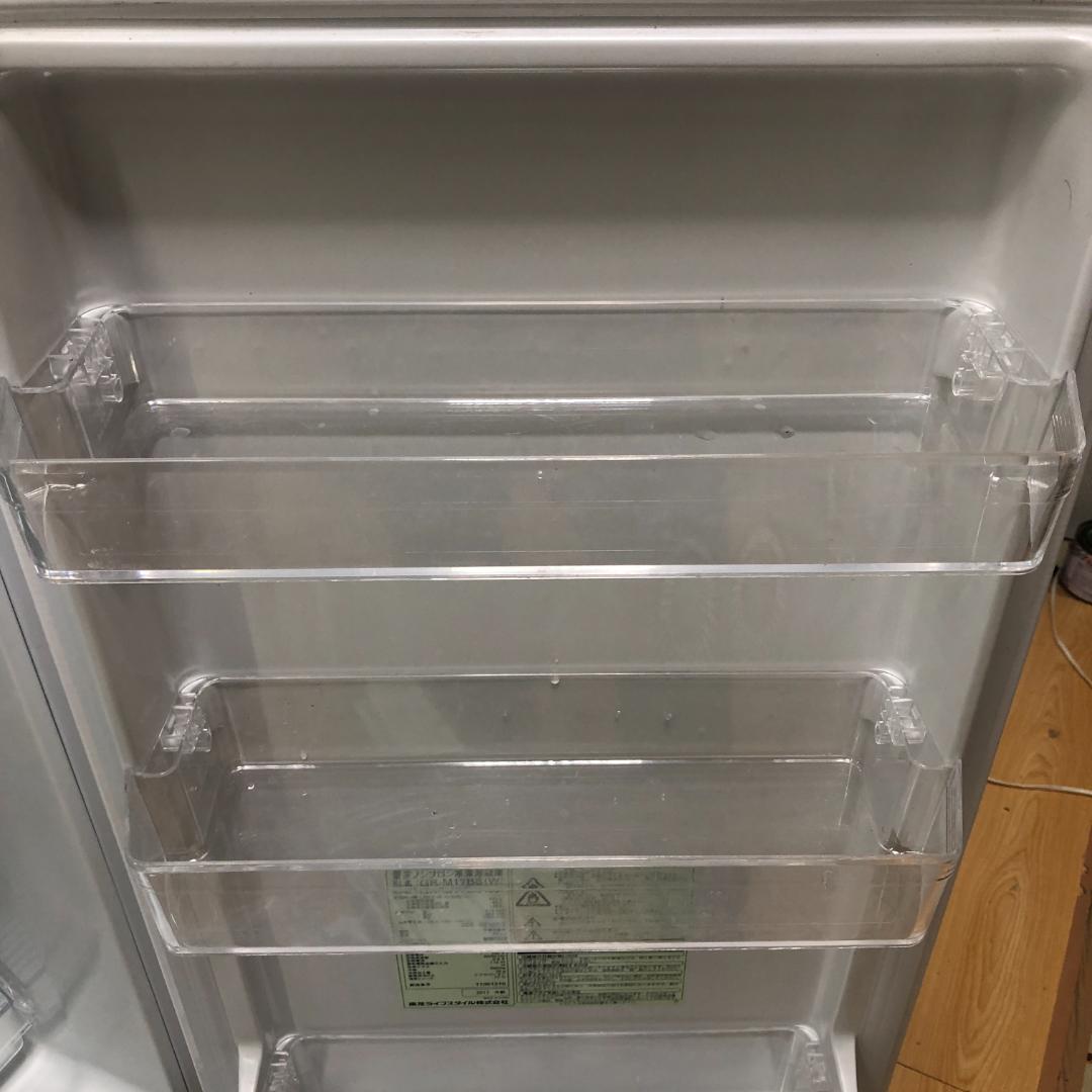 東芝 2ドア冷凍冷蔵庫 シェルホワイト 171L /右開きGR-M17BS(W)