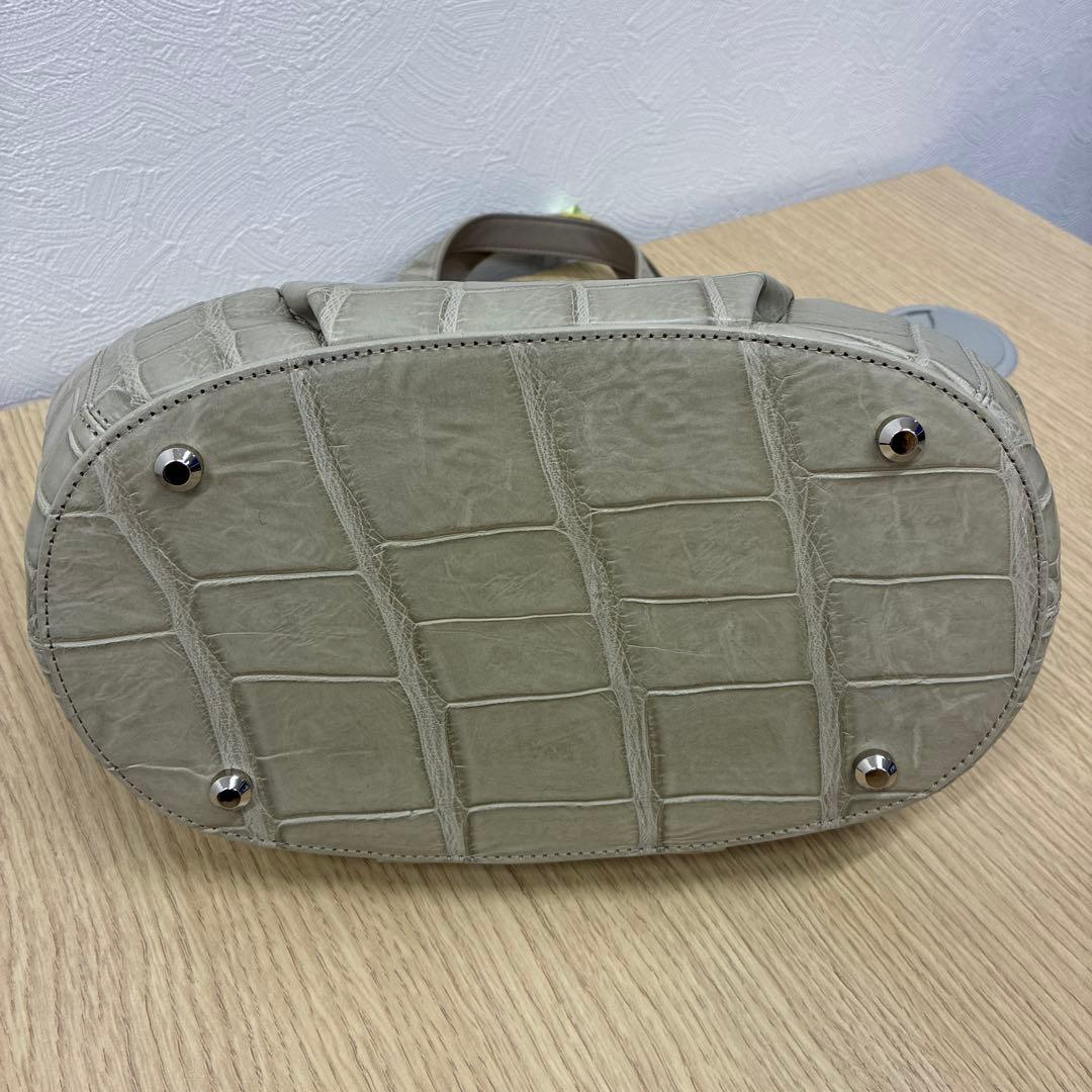 BAGFAN JRA 本クロコダイル レザートート 高級バッグ 正規タグ付き