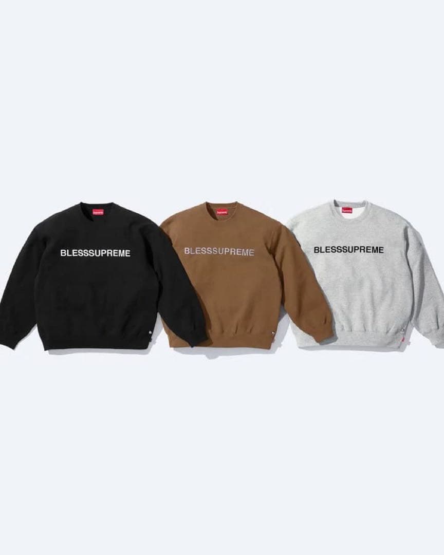 トップス Supreme x BLESS Crewneck Heather Grey M