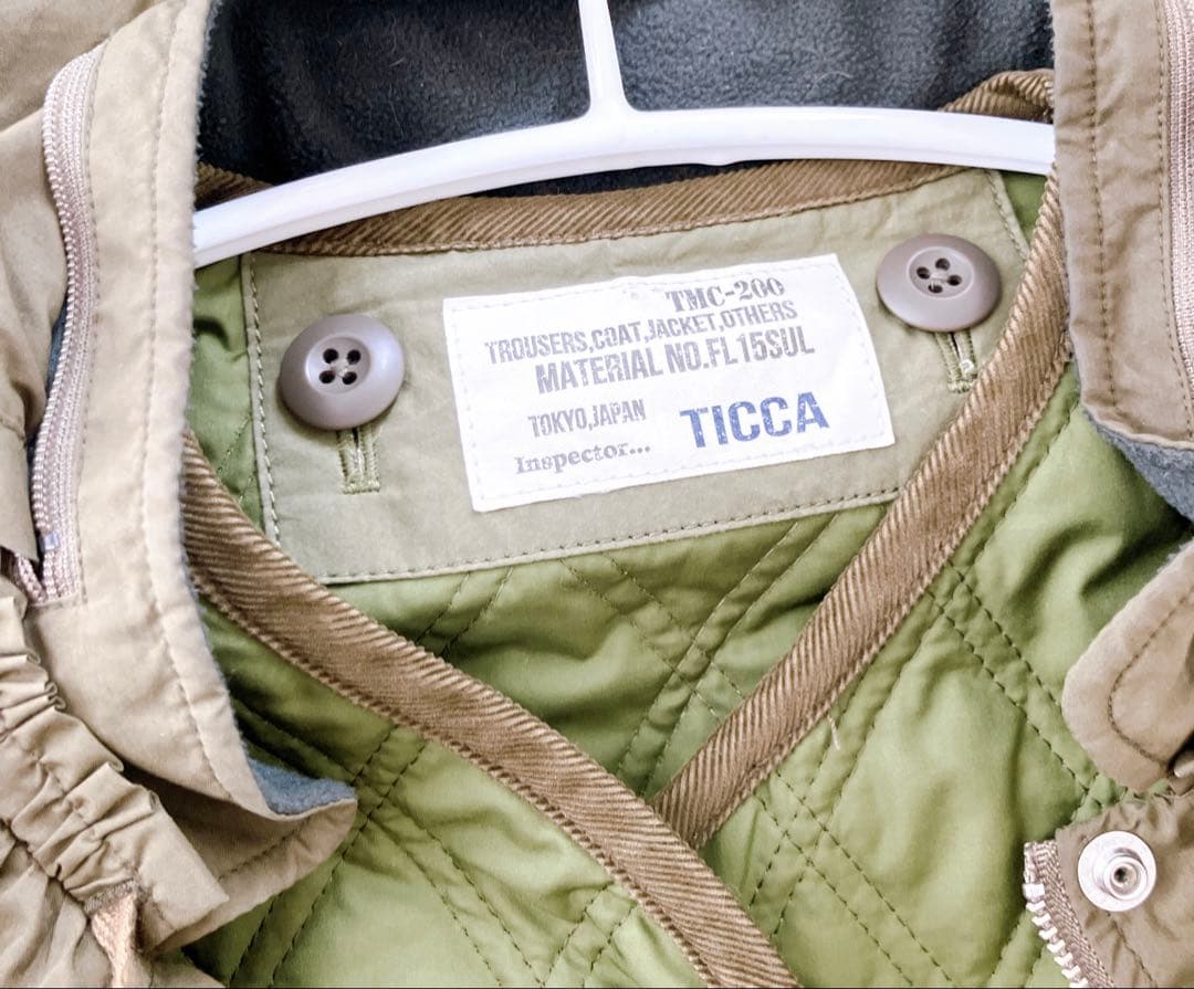 美品【TICCAティッカ】ライニング付モッズコート 定価79,200円　3way