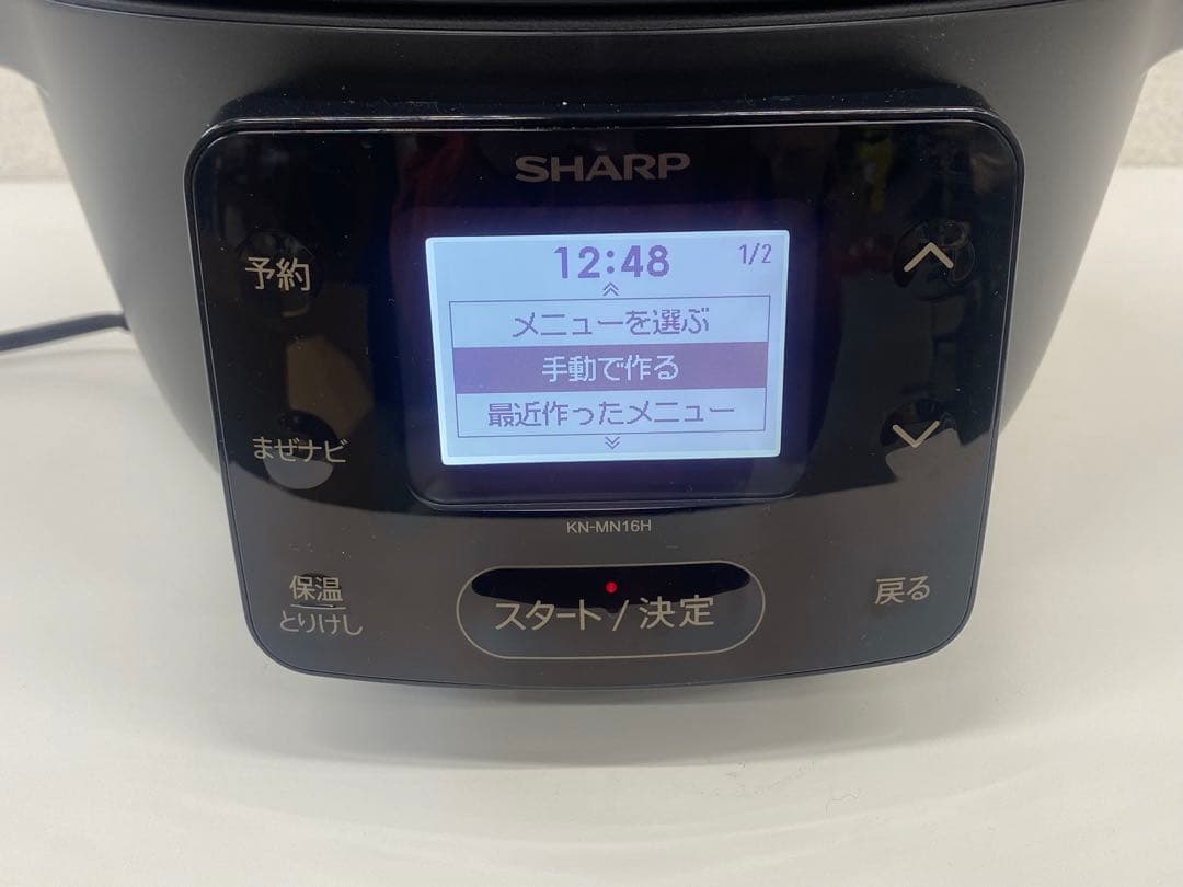 SHARP シャープ ヘルシオ 自動調理鍋 KN-MN16H-B ブラック