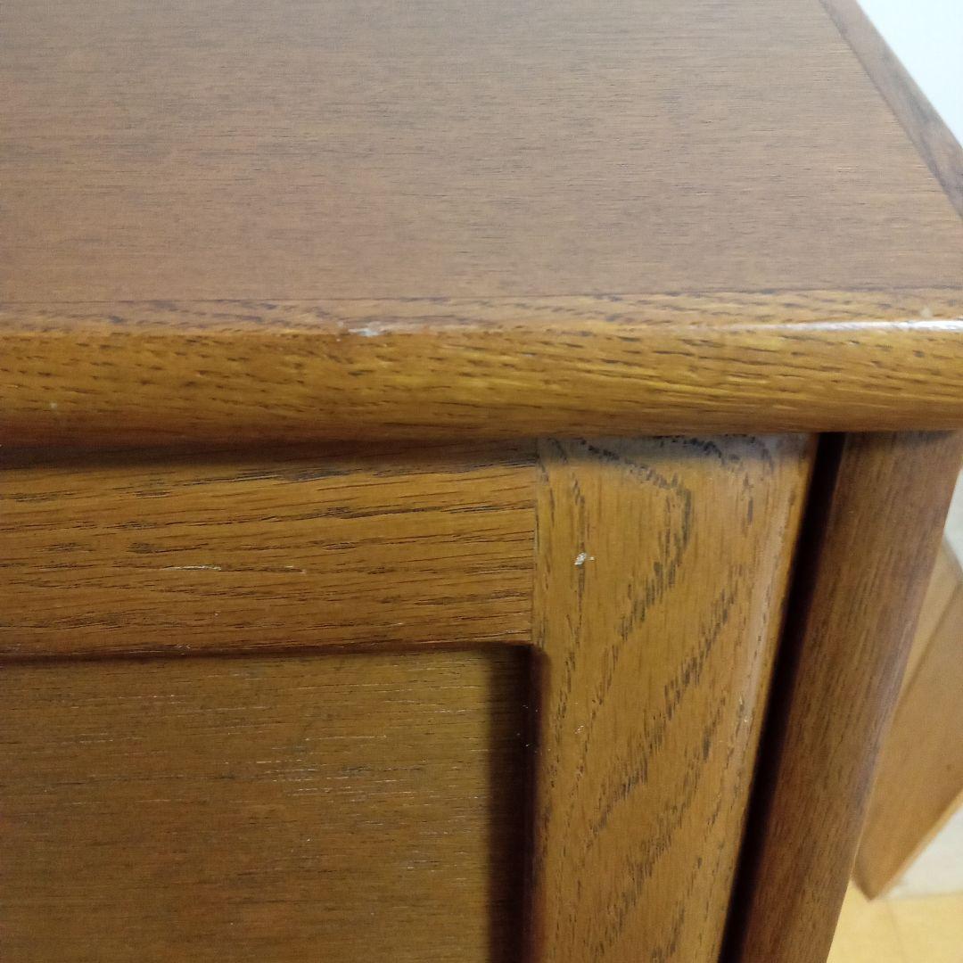 木製学習机 ブラウン 収納付き　おしゃれ　レトロ　ライティングビューロー