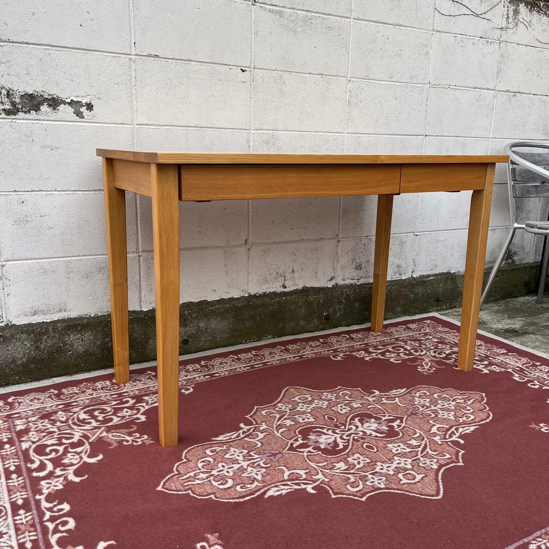 無印良品 MUJI ◾️タモ材 引き出し2杯 木製デスク 机 無垢材 木製家具