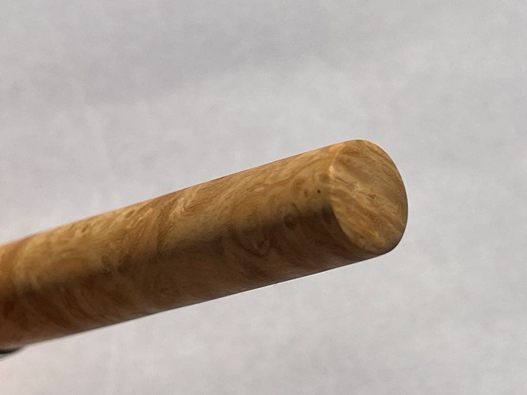 木軸万年筆　白花梨瘤