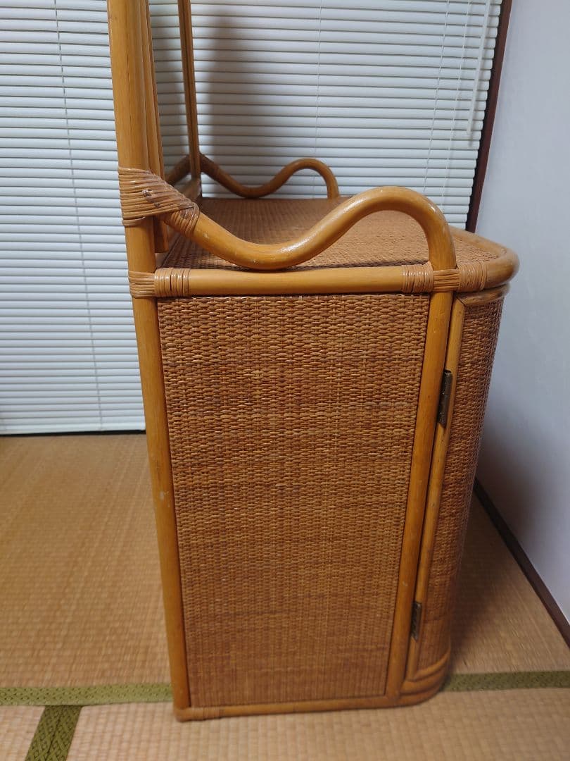 ラタン ドレッサー 鏡台