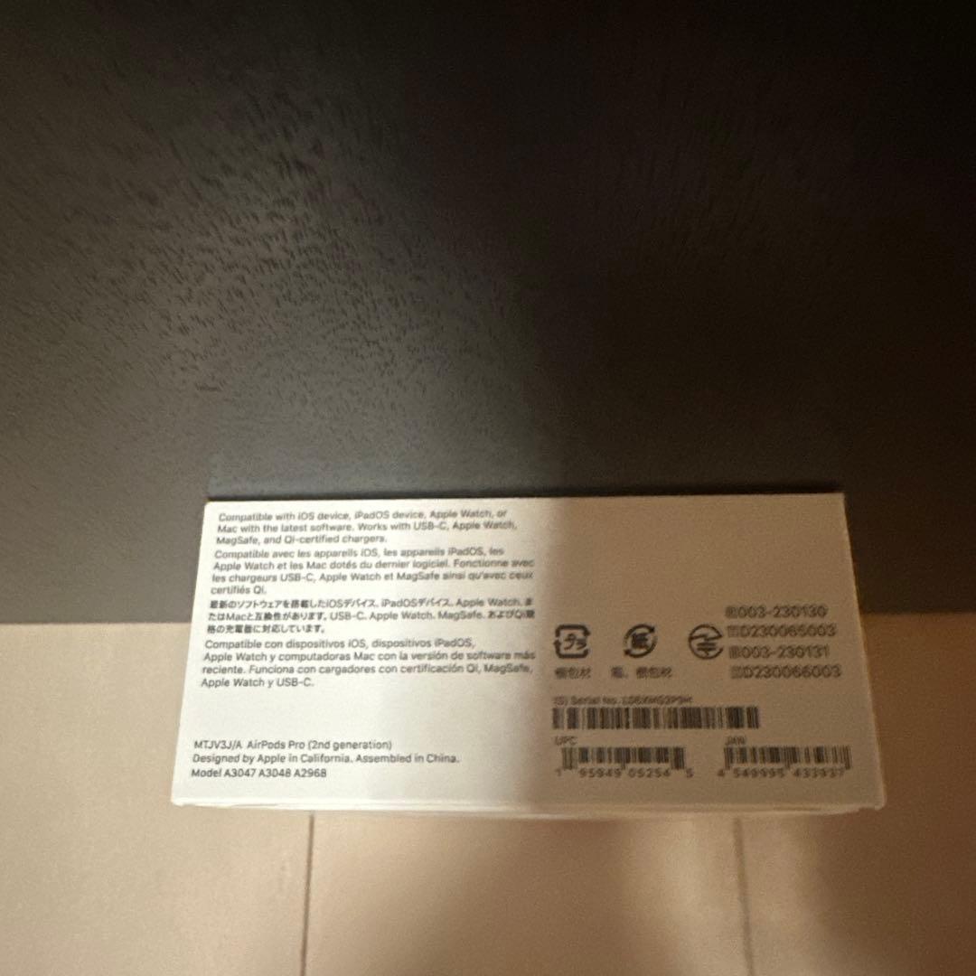 新品未開封 未使用Apple AirPods Pro 第2世代 MTJV3J/A