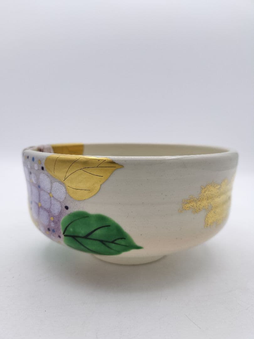 c844 茶碗 紫陽花 陽炎園 木箱 茶道具 古物