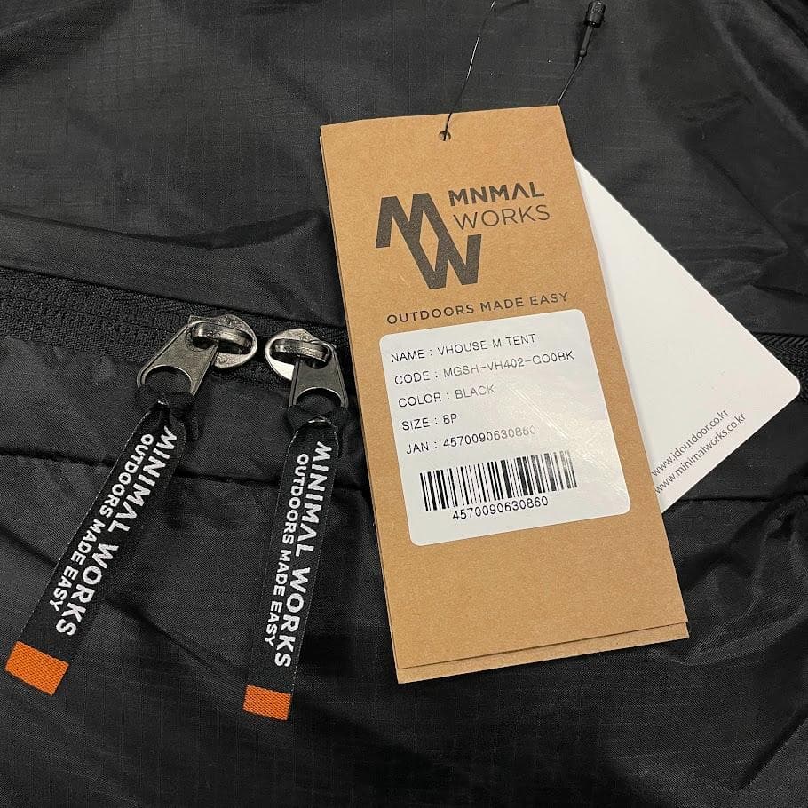 未使用▲ミニマルワークス▲ V HOUSE M シェルター VハウスM ブラック