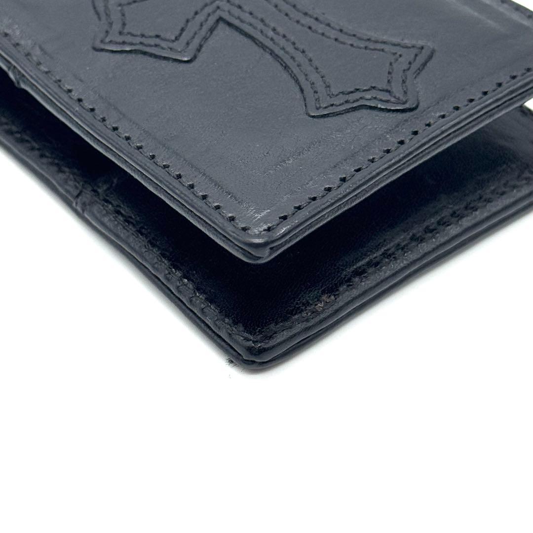 インボイス原本有 クロムハーツ CHクロス パッチ レザー メモホルダー ミニ
