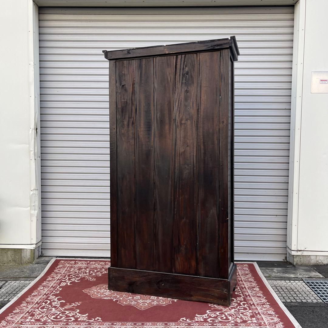 ビンテージ古家具◾️木製無垢材 古着屋で使っていたディスプレイ棚 展示棚 シェルフ