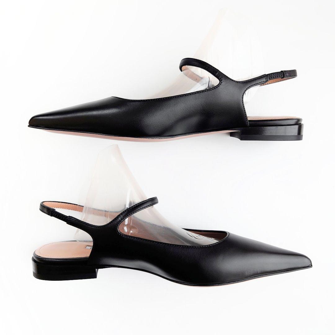 未使用 ペリーコ バックスリング レザー パンプス ミュール ファビオルスコーニ
