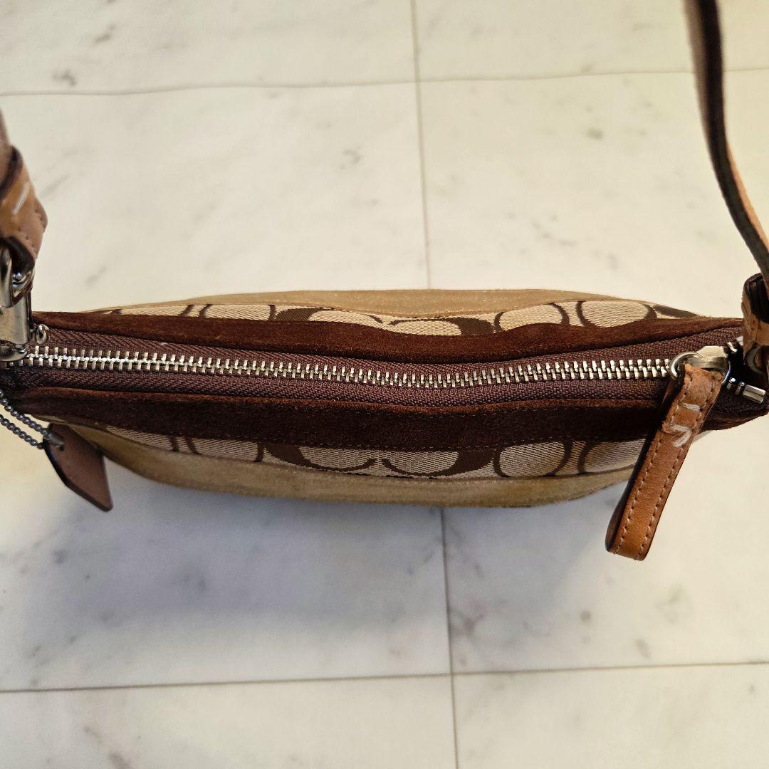 希少 COACH コーチ ミニ アクセサリーポーチ シグネチャー パッチワーク