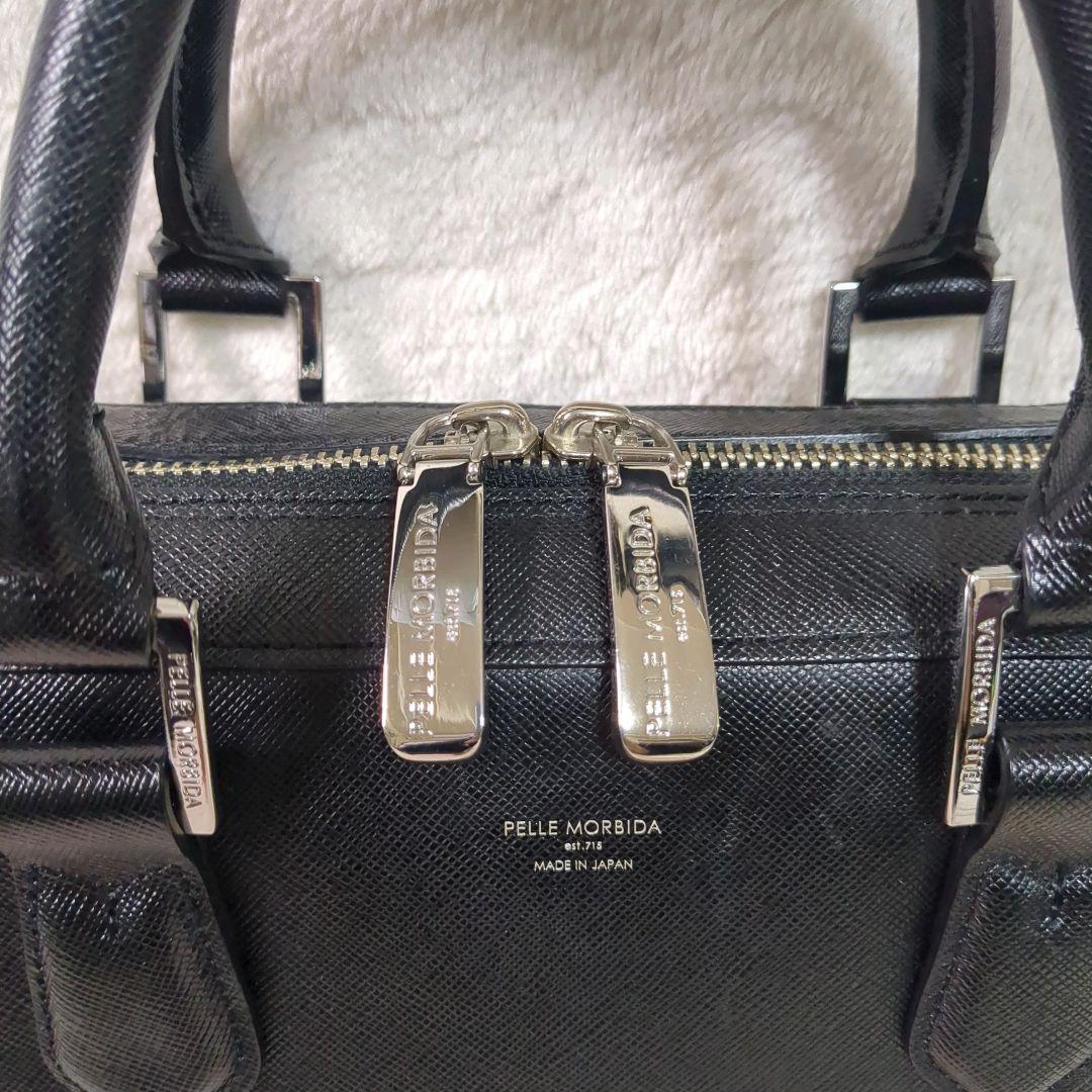 極美品✨PELLE MORBIDA レザービジネスバッグ ブリーフケース 黒