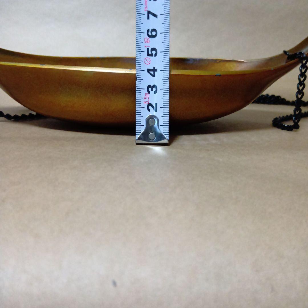 茶道具　唐銅吊舟花入